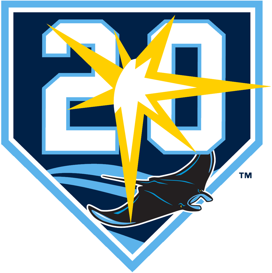 Tampa Bay Rays 2018 Anniversary Logo iron on transfers for T-shirts